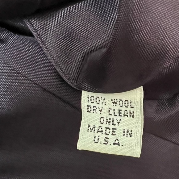 Vintage MICHAEL 100% Wool High Quality Button Front Black Blazer Fully Lined 2 - Picture 5 of 10